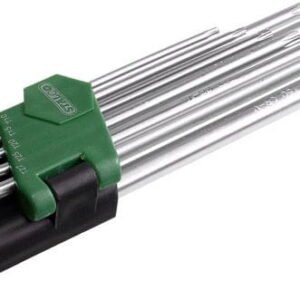 Klucze TORX z otworem T10 - T50 mbusy 9EL. Stalco (S-48319)