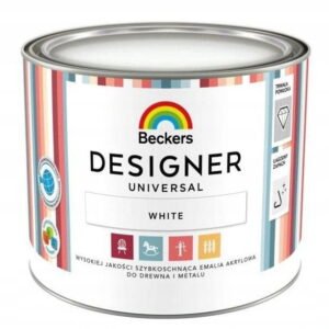 BECKERS akrylowa Emalia Designer Universal White 0,5L Biała