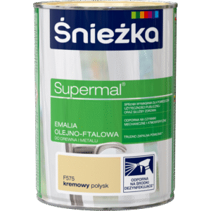 Supermal Emalia Olejno-Ftalowa - kremowy połysk 0,8l