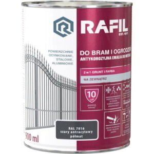 Do bram i ogrodzeń szary antracytowy półmat 0,9L (RAL7016)