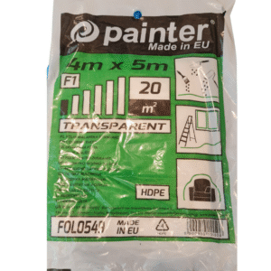 Folia malarska cienka transparentna 4x5m