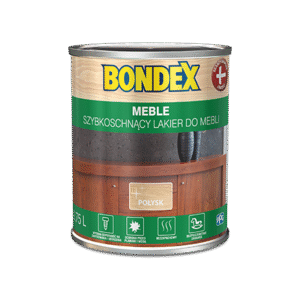 BONDEX szybkoschnący lakier do mebli połysk 0,75l