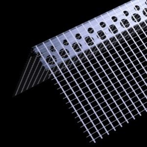 Narożnik aluminiowy z siatką białą 300cm 3m