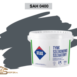 ATLAS tynk SAH 0400 silikonowo-silikatowy 1,5mm 25kg (gotowy kolor)