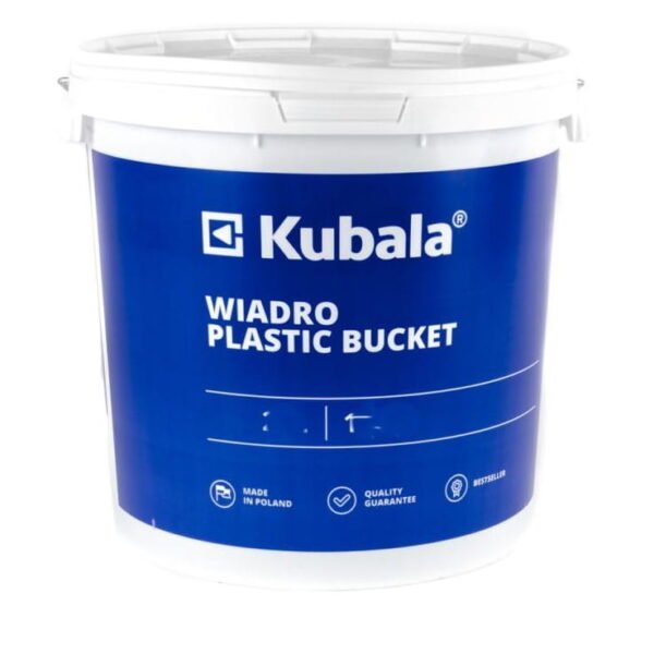 Wiadro z tworzywa z pokrywą i podziałką 20 L (1532) KUBALA