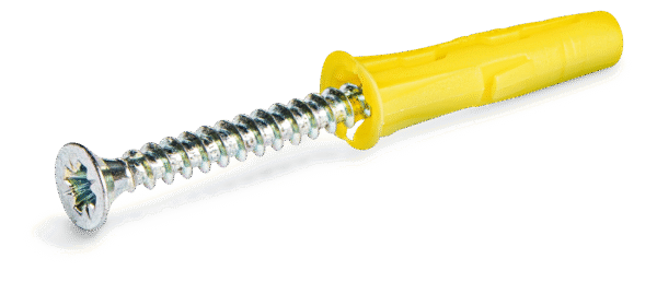 Kołek uniwersalny 5x24 z wkrętem 3,5x30 UNO-05+330 - 100szt