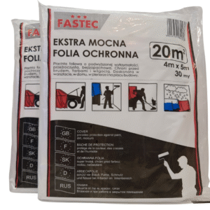 Folia tynkarska 4x5m Ekstra Mocna Folia Ochronna FASTEC