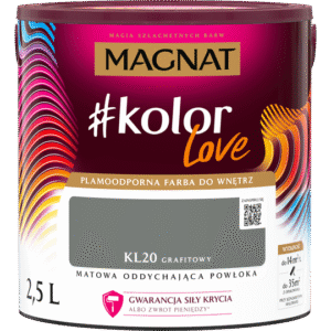 Plamoodporna farba MAGNAT kolorlove odcień KL20 grafitowy 2,5l