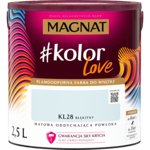 Plamoodporna farba MAGNAT kolorlove odcień KL28 błękitny 2,5l