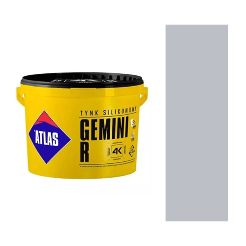 Tynk Silikonowy - ATLAS GEMINI R baza szara