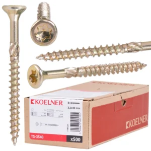 KOELNER WKRĘT DO DREWNA HARTOWANY 3,5X40mm TS-3540 (500szt.)