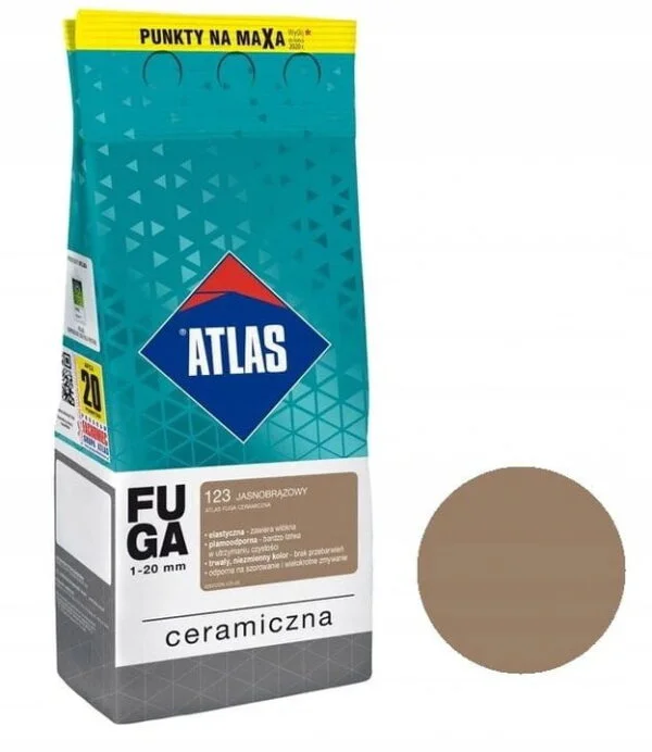 ATLAS FUGA CERAMICZNA JASNOBRĄZOWY (123)