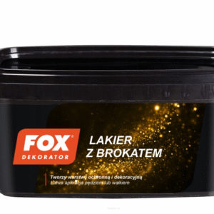 FOX DEKORATOR LAKIER Z BROKATEM SREBRO 1L
