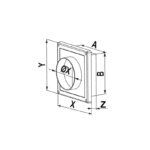AWENTA OSŁONA KANAŁU WENT. 14X14 T-OKAP 125 10T81