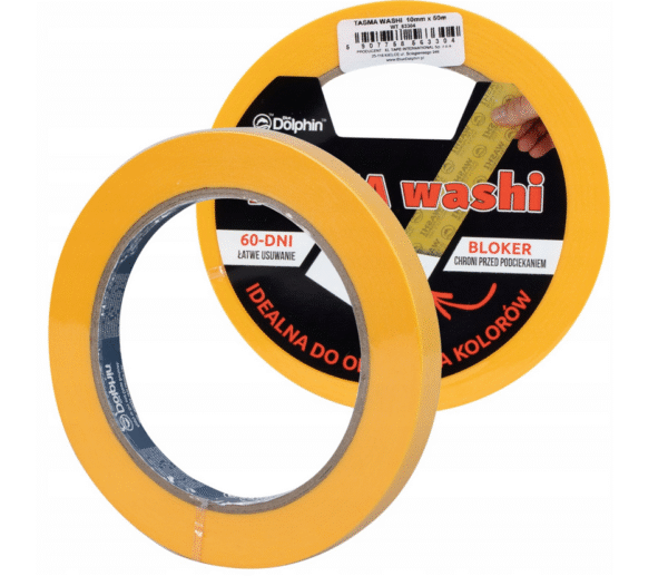DOLPHIN TAŚMA WASHI TAPE ORYGINAL 10mm x 50m