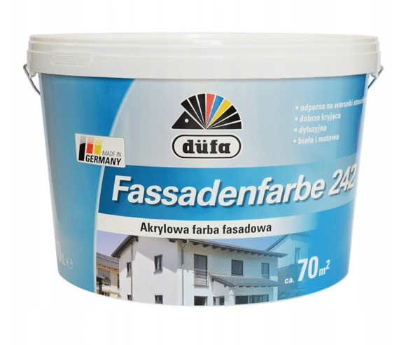 DUFA FARBA FASADOWA EMULSJA BIAŁA FASADOWA
