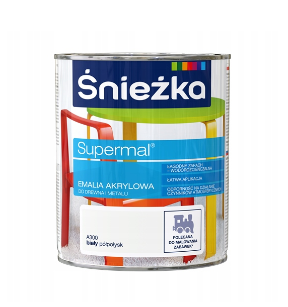 Śnieżka Supermal emalia akrylowa do drewna metalu