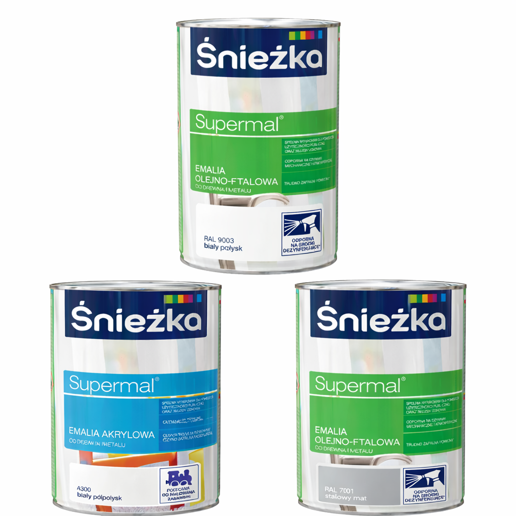 Farby, emalie olejne