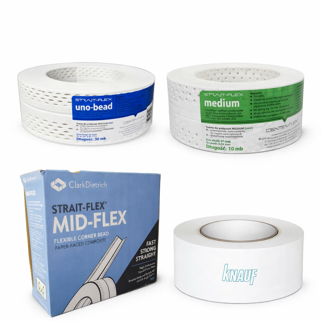 Taśmy do łączeń płyt GK