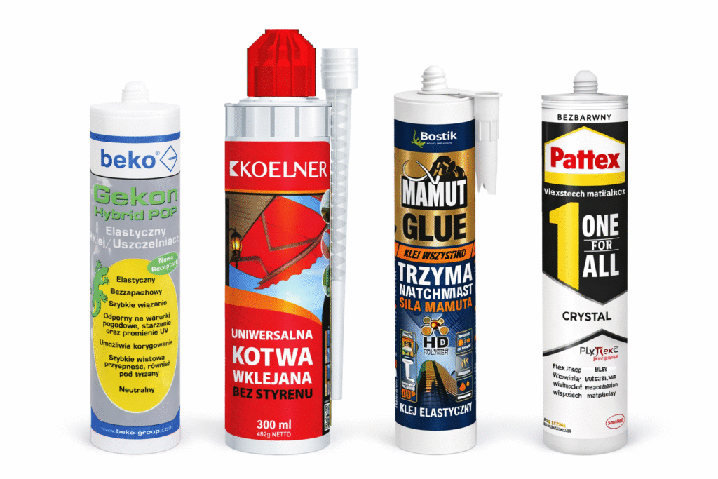 kotwy chemiczne kleje koelner beko bostik pattex