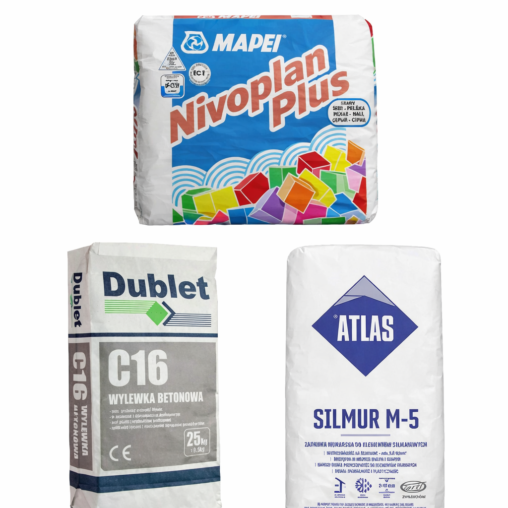 Kleje i zaprawy cementowe