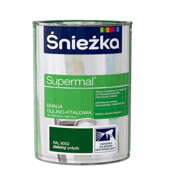 śnieżka zielony połysk