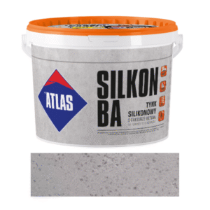 ATLAS Tynk silikonowy - efekt betonu BA kolor beton 0002 20 kg