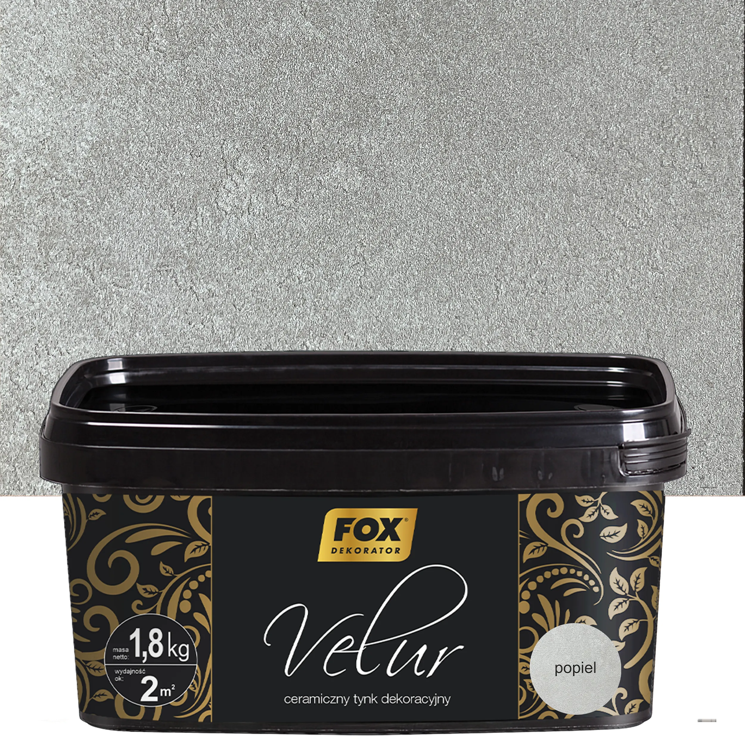 FOX DEKORATOR VELUR 0009, POPIEL, 1,8 kg