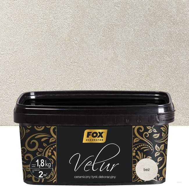 FOX DEKORATOR VELUR 0006, BEŻ, 1,8 kg